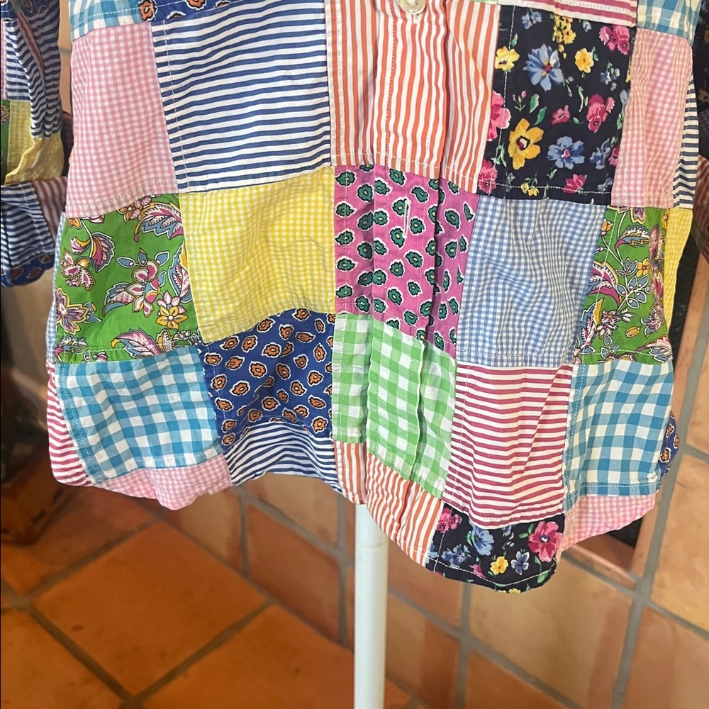 Ralph Lauren Multicolor Patchwork Button Down Shi… - image 5